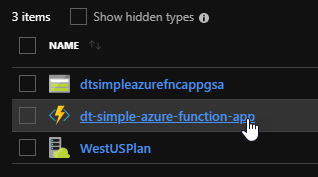Azure Function App Resource
